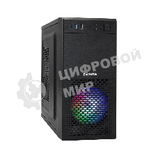 Компьютерный корпус Minitower ExeGate mEVO-7807-NPX450 (mATX, БП 450NPX 12см, 1хUSB+1хUSB 3.0, черный 1x12см с RGb подсветкой)
