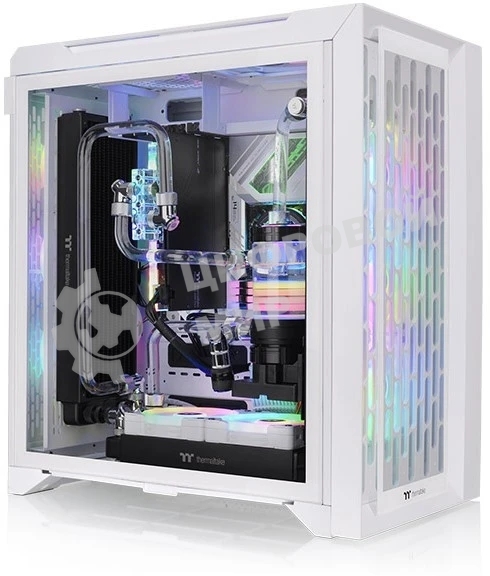 Компьютерный корпус Thermaltake CTE C700 TG ARGb белый без БП ATX 3x140мм 2xUSB 3.0 audio bott PSU