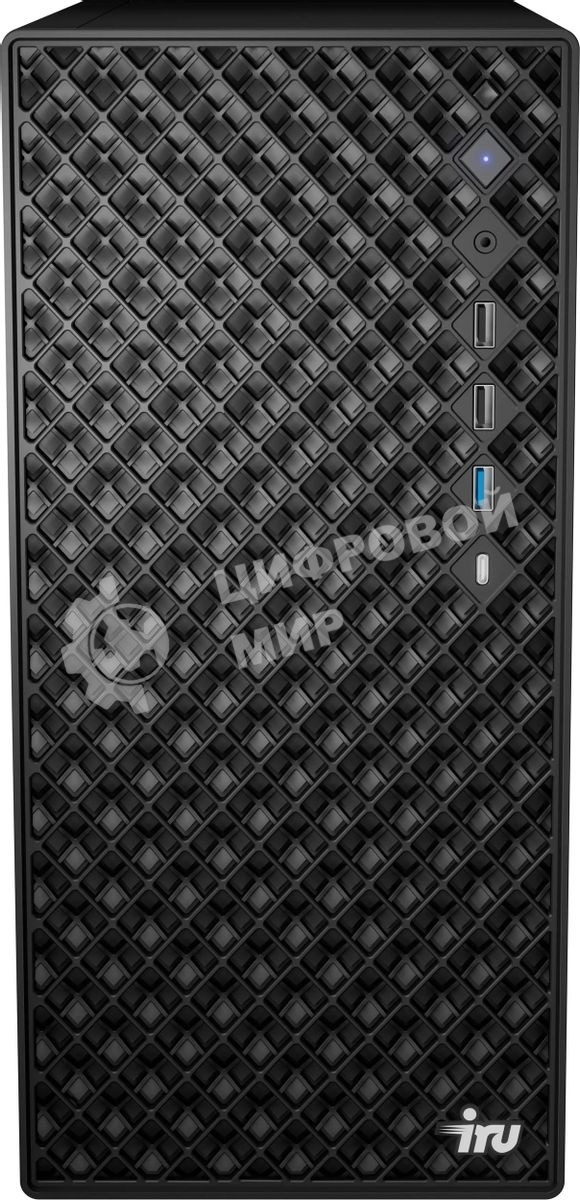 Компьютер IRU Tactio 520B6SB MT Ryzen 5 8600G (4.3) 32Gb SSD 512Gb RGr FreeDOS 2.5xGbitEth 450W черный (RUS) (2116633)