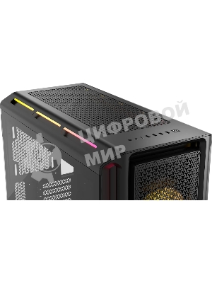 Корпус без блока питания Case Corsair iCUE LINK 5000T LX RGB, Midi-Tower, TG, 3x120мм RGB, 4xUSB-A 3.2, 1xUSB 3.2 Type-C, E-ATX, ATX, mATX, mITX Black