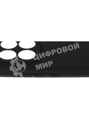 Чехол (клип-кейс) BoraSCO для Xiaomi Redmi Note 14 Pro 4G Silicone Case черный (74848)