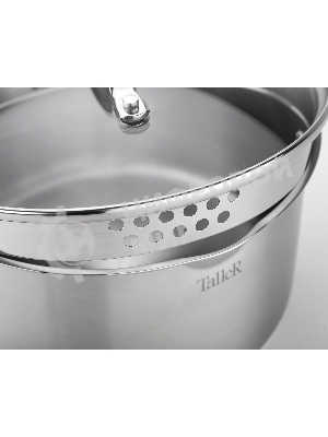 Кастрюля Taller TR-17251 1,4 л. Сталь 18/10, толщина дна/стенки 3,5/0,6 мм.
