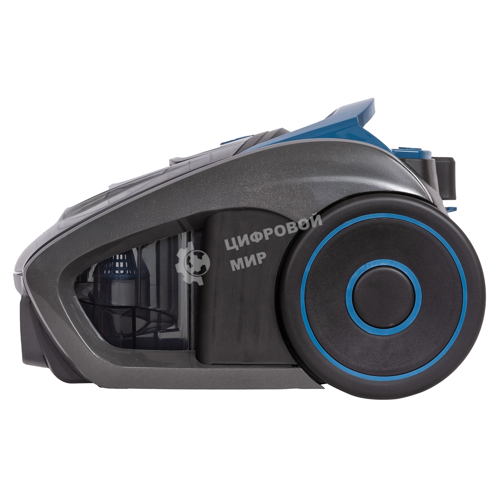 Пылесос SUPRA VCS-2400 серый/синий, 380/2400 Вт, уборка сухая, пылесборник контейнер 2 л