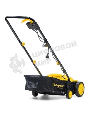 Скарификатор электрический Champion ESC1532 Мощность двигателя 1500 Вт, Напряжение сети 230,50 В, Гц, Вес c травосборником 9,3 кг, Ширина обработки 320 мм, Высота аэрации -4/0/+4/+12 мм, Высота скарификации -12/-8/-4/+4 мм, Тип/объем травосборника ткань/35 л, Регулировка высоты кошения/количество положений 4, Уровень мощности звука 96 дБ, Уровень звукового давления скарификатор/аэра 80/81 дБ, Уровень вибрации на рукоятке 3,245/3,335 (K=1,5 м/с) м/с2.