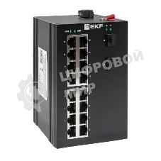 Коммутатор EKF TSX-U-2GX/SFP-16GT, 16×1 Гбит/с + 2×1 Гбит/с SFP, неуправляемый