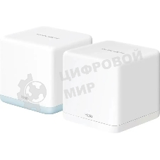Mesh Wi-Fi система Mercusys Halo H32G(2-pack) AC1200, до 300 Мбит/с на 2,4 ГГц + до 867 Мбит/с на 5 ГГц, комплект 2 шт
