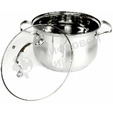 Набор посуды Kelli KL-4209 6 пред. Кастрюля с жаропрочной стекл. крышкой 2.1 л. Кастрюля с жаропрочной стекл. крышкой 3 л. Кастрюля с жаропрочной стекл. крышкой 4 л. Высококачественная нерж. сталь 18/10. 5-ти слойное капсульное дно.