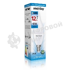 Лампа светодиодная Smartbuy 12W/6000/E14 (SBL-C37Can-12-60K-E14)