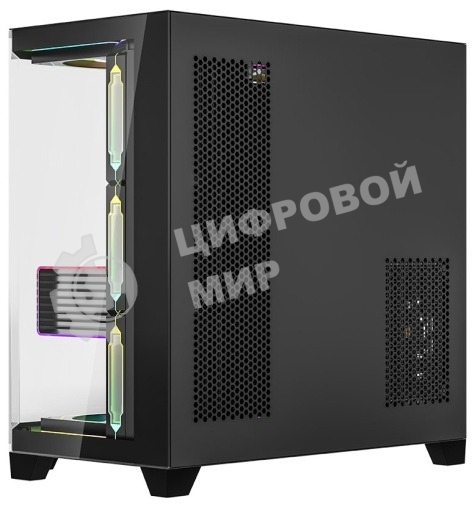 Компьютерный корпус Formula V Line Crystal Z6 Black, ATX, Left & Front & Bevel side Tempered Glass, TYPE-C*1, USB3.0*2