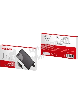 Кард-ридер Rexant 18-4118/черный/MS/MS PRODUO/M2/MMC/SD/microSD/microSDHC/microSDXC/USB Type-C/пластик