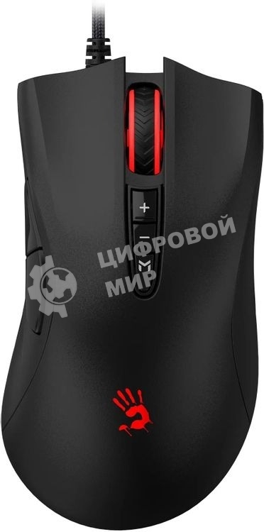 Мышь проводная A4Tech Bloody ES5 черный, 3200 dpi, USB Type-A, кнопки - 8