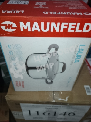 (Поврежденная упаковка) Кастрюля MAUNFELD LAURA MCS40S08GR из нержавеющей стали со стеклянной крышкой, 22 см, 4 л.