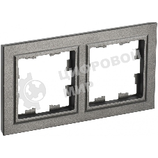 Рамка 2-местная IEK BRITE РУ-2-БрШ шампань