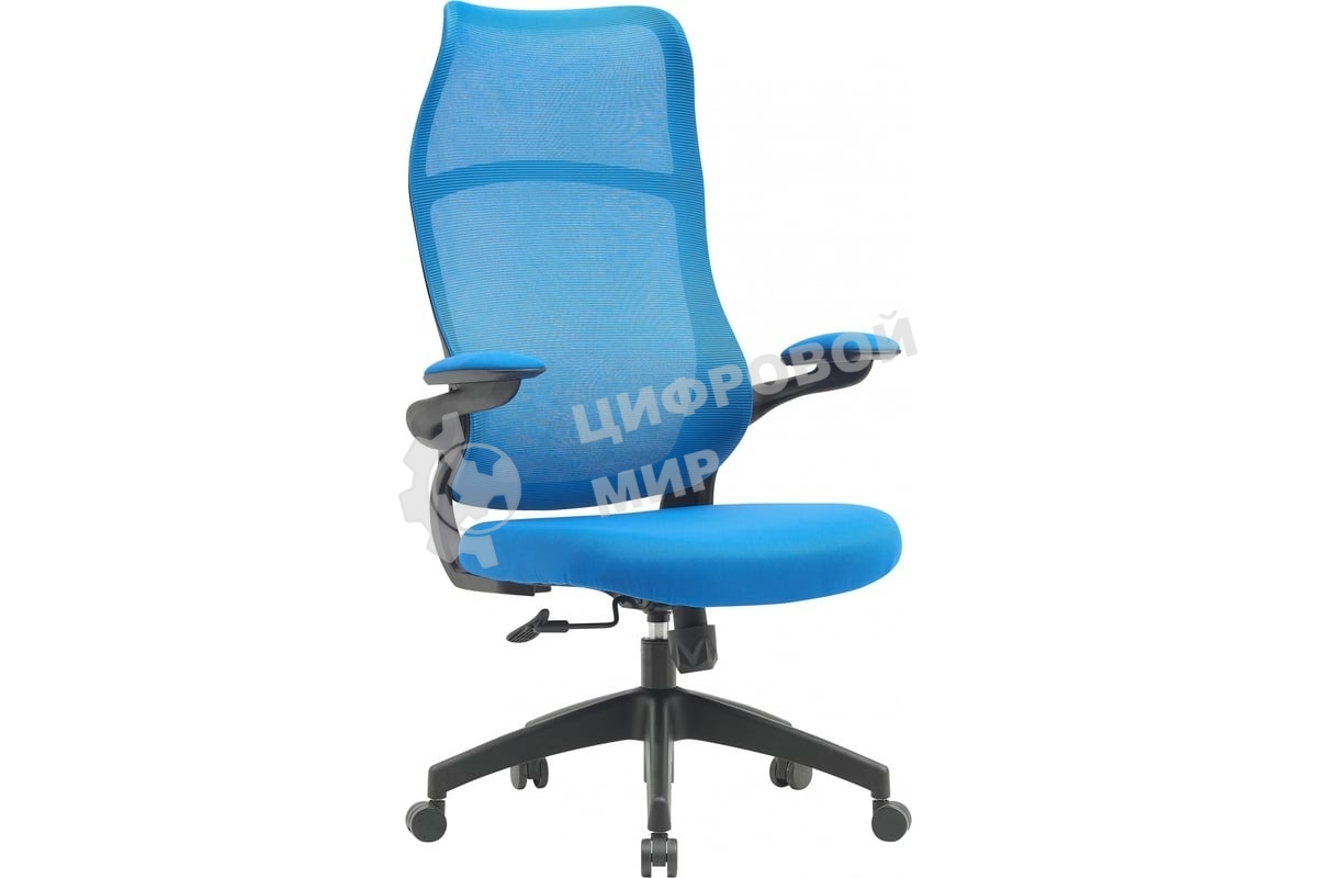 Кресло компьютерное Cactus CS-MC505-BL темно-синий, сиденье темно-синий, сетка/ткань, крестов. пластик