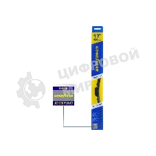 Бескаркасная щетка GOODYEAR GY000437 PREMIUM 17''/43см