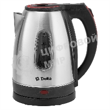 Чайник электрический DELTA DL-1114 нерж. с красным