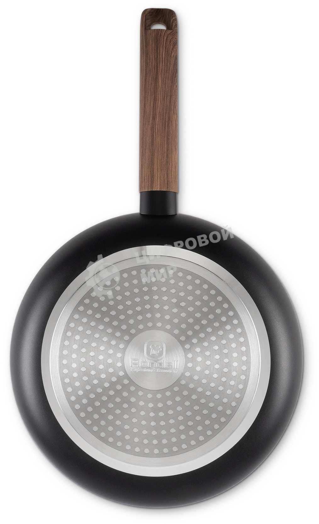 Сковорода Rondell Maple RDA-1939 круглая 28 см, покрытие: антипригарное ручка несъемная (без крышки) черный