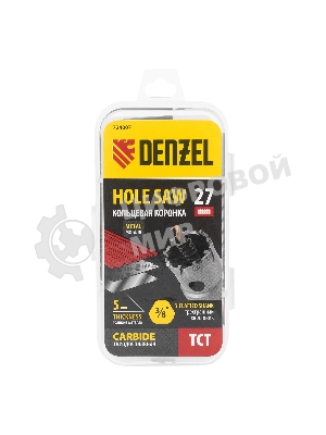Коронка по металлу Denzel твердосплавная, 27 мм