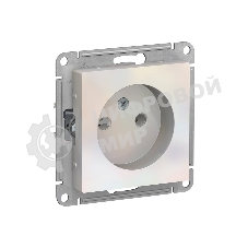 Механизм розетки 1-м СП AtlasDesign без заземл. 16А жемчуг SchE ATN000441