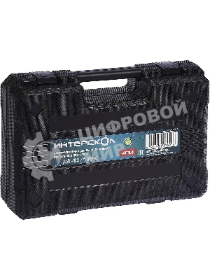 Дрель-шуруповерт аккумуляторная ИНТЕРСКОЛ ДА-13/18ВК, Аккумуляторный, 18В, Без АКБ и ЗУ, Кейс