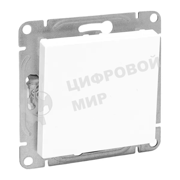 Механизм выключателя EKF UP1-SWW-10 одноклавишный, белый Эпика