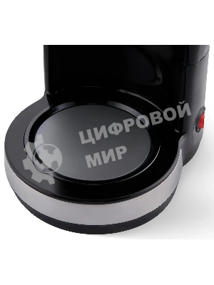 Кофеварка капельная Domfy metal DSM-CM301 1000Вт черный/серебристый