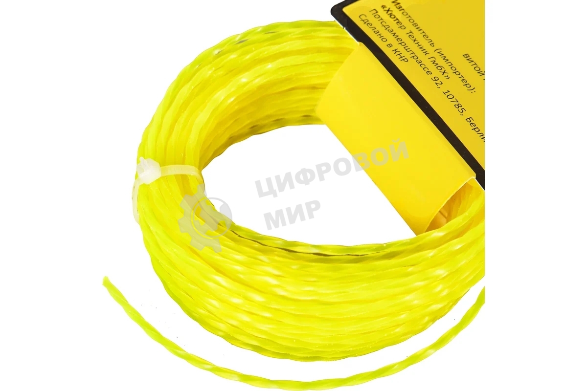 Леска для садовых триммеров Huter TS2015 d=2мм L=15м для Huter GET-1200SL (71/1/11)