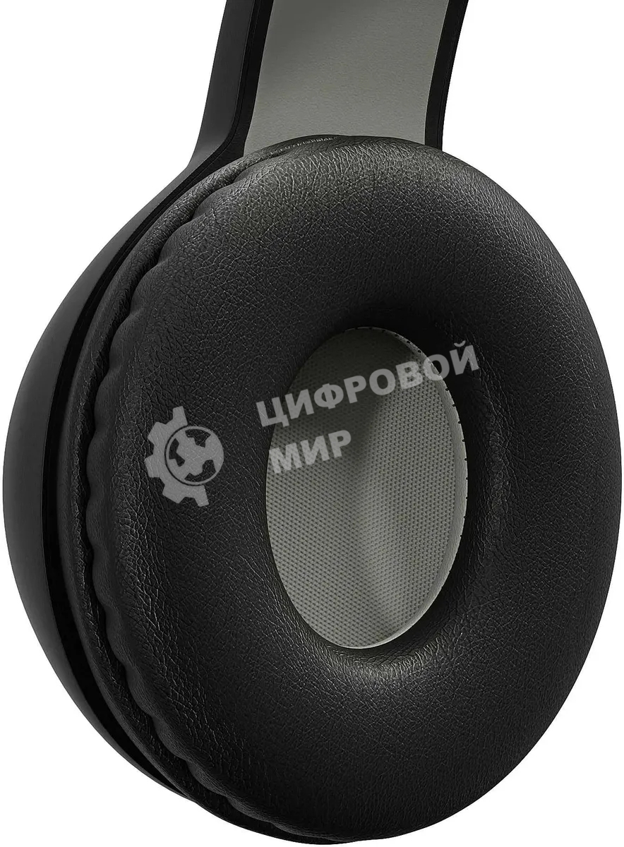 Гарнитура накладные Digma BT-15 черный/серый беспроводные bluetooth оголовье