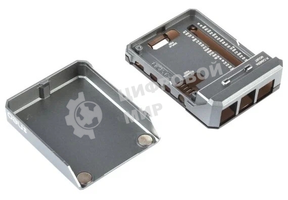 Алюминиевый корпус QUMO Argon NEO для Raspberry Pi 4 с магнитным креплением, grey(RS044)