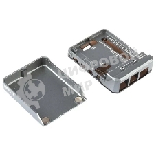 Алюминиевый корпус QUMO Argon NEO для Raspberry Pi 4 с магнитным креплением, grey(RS044)