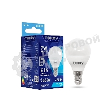 Лампа светодиодная TOKOV ELECTRIC 7Вт G45 6500К Е14 176-264В