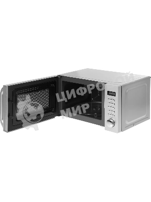 Микроволновая печь Haier HMB-DG208SA серебристый, 20 л, 800 Вт, переключатели - кнопки, поворотный механизм