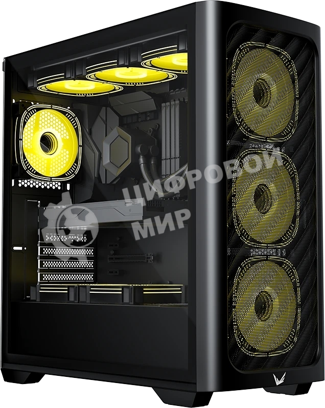 Корпус Formula Air Power G3 Plus Black, Mini-Tower, чёрный, 3 x 120 мм