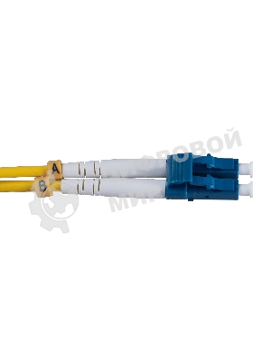 Патч-корд оптический Cabeus FOP(d)-9-LC-LC-2m duplex LC-LC 9/125 sm 2м LSZH