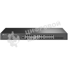 Коммутатор JetStream 24-Port 2.5GbASE-T L2+ Managed Switch with 4 10GE SFP+ SlotsPORT: 24× 2.5G RJ45 Ports, 4× 10G SFP+ Slots, RJ45/Micro-USB Console PortSPEC: 1U 19-inch Rack-mountable Steel CaseFEATURE: Integration with Omada SDN Controller, Static Rout