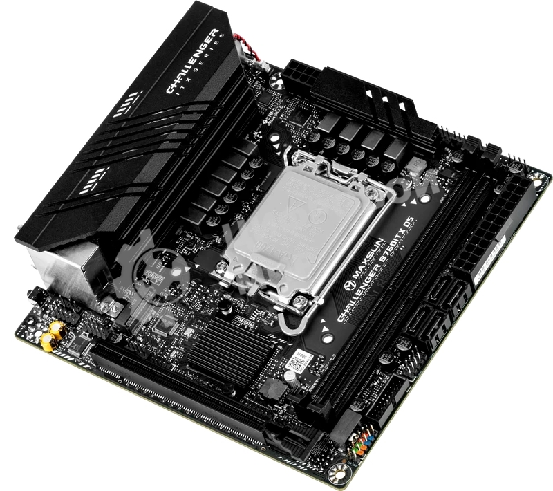Материнская плата Maxsun Challenger B760ITX D5, LGA 1700, Intel B760, 2xDDR5, 4xSATA, 2xM.2, 1xPCIe 5.0 x16, 2xHDMI, 2xDP, 2x 2.5Gb LAN, 2xUSB 3.2 Gen 1, 4xUSB 2.0, 5.1, Mini-ITX