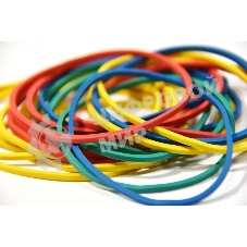 Резинки для купюр Silwerhof 189017 d=60 мм, ширина 2 мм, 10000 гр, ассорти, пластиковый пакет