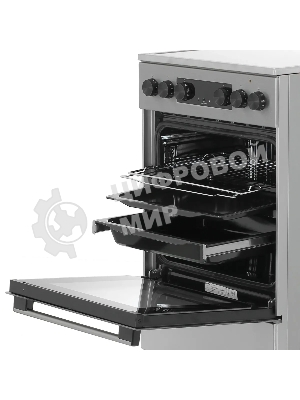 Плита электрическая Gorenje GEC5C40XAOT серебристый, конфорок 4 шт, духовка 70 л, 50 см x 85 см x 59.4 см