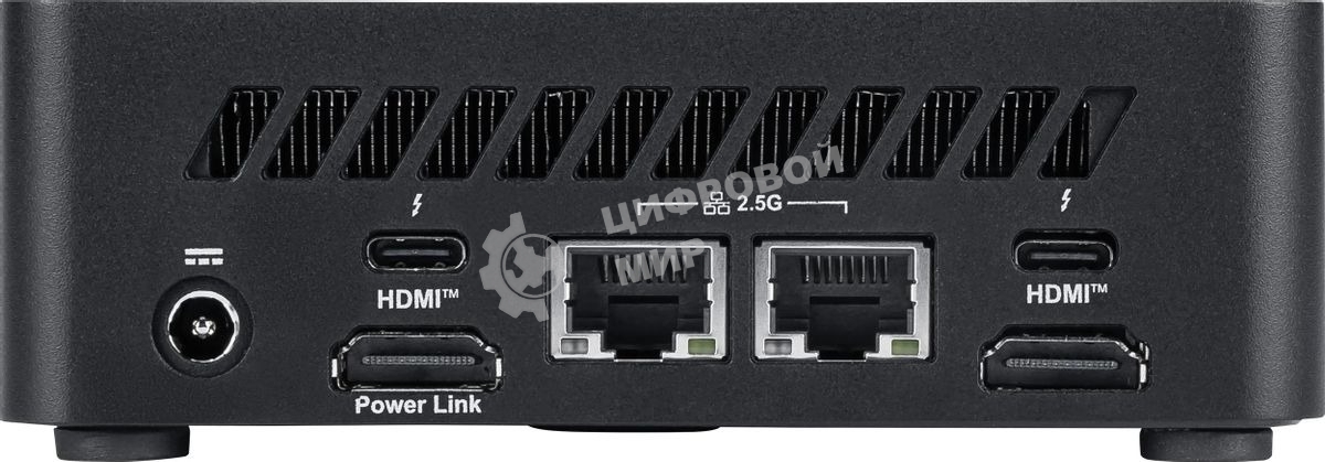 Мини ПК MSI Cubi NUC AI 1UMG-064XRU Core Ultra 7 155H (1.4) 16Gb SSD 1Tb Graphics CR без ОС 2xGbitEth WiFi BT 120W черный (9S6-B20911-065)