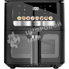 Аэрогриль Centek CT-3104 черный, 1900 Вт, 9 л, сенсор, 8 программ