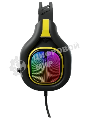 Гарнитура GMNG HS-L630G чёрный/жёлтый, проводная, подсветка