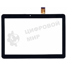 Сенсорное стекло (тачскрин) TurboPad 1016 4G, черное