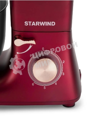 Миксер планетарный Starwind SPM7170 1600 Вт, гранатовый