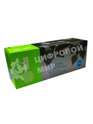 Картридж лазерный Cactus CS-CE741A голубой (7300 стр.) для HP CLJ CP5220/CP5221/CP5223/CP5225/CP5227/CP5229