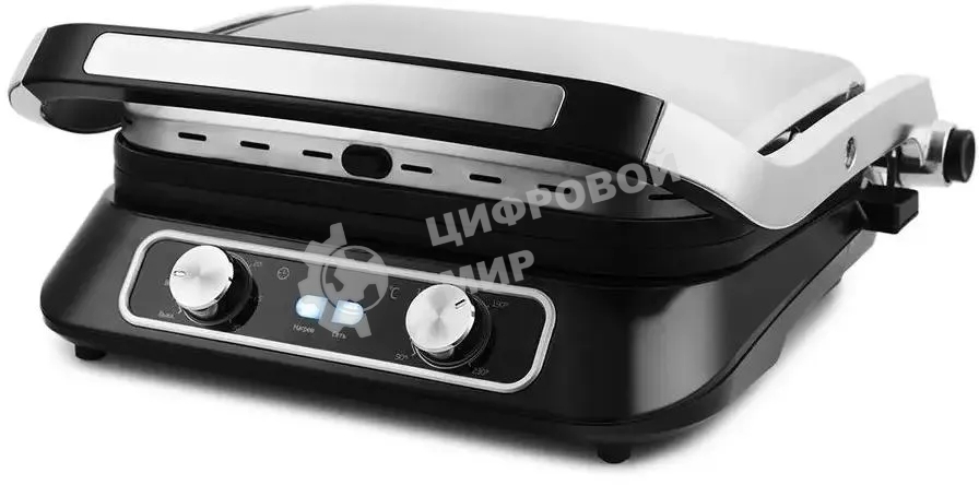 Гриль электрический KITFORT KT-1652 черный/серый, 2100 Вт