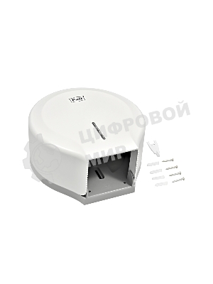 Диспенсер туалетной бумаги Рuff-7130 белый, с замком, ABS-пластик