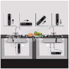 Электрический проточный водонагреватель PrimoClima IQ 5.5 кВт, черный