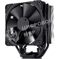 Кулер для процессора Noctua NH-U12S chromax черный, 120 мм, медь, 1500 об/мин, 22.4 дБ, 4 pin PWM, высота 158 мм