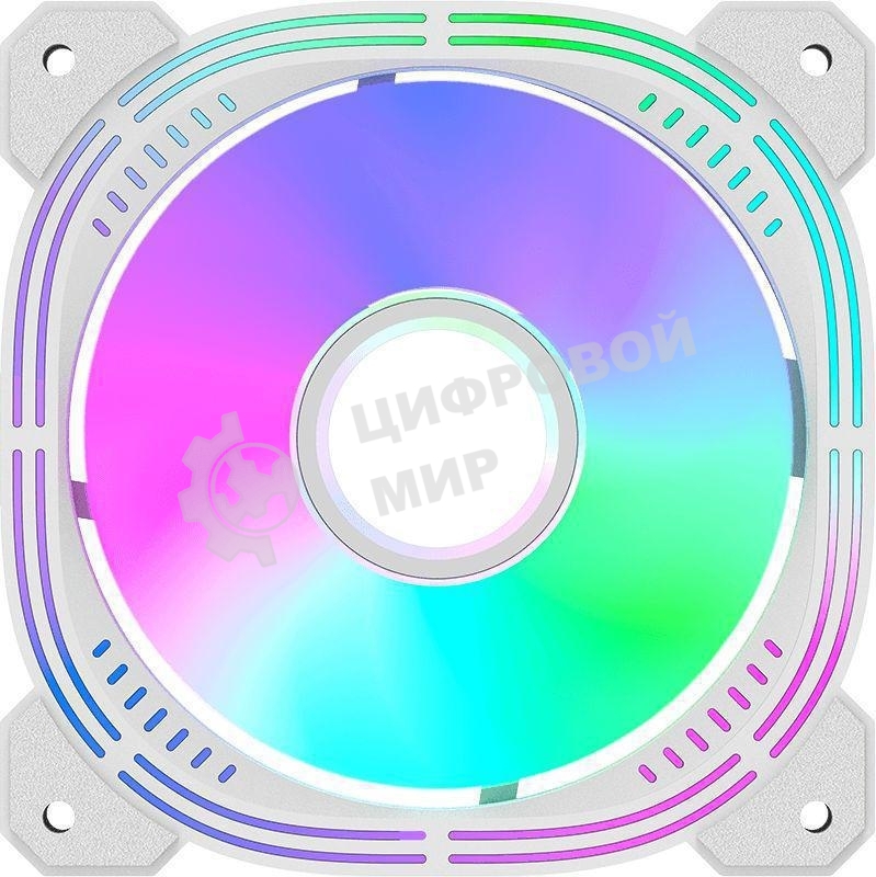 Вентилятор для корпуса Formula Nulight 12WH ARPW Reverse ARGb белый, 120 мм, 1500 об/мин, 25.34 дБ, 4 pin
