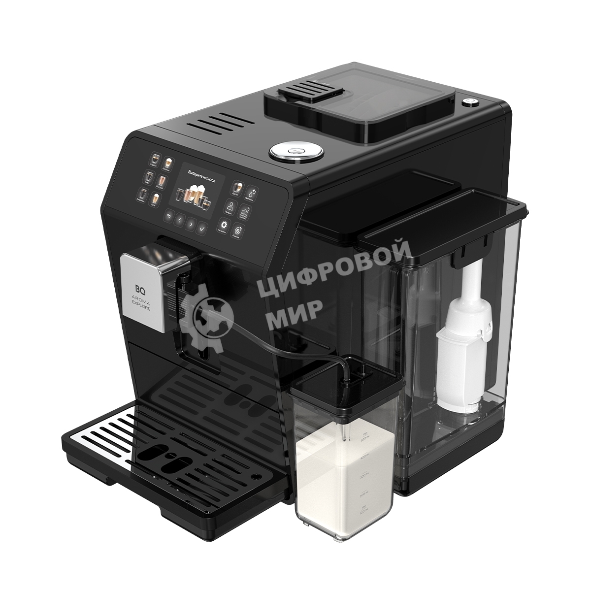 Кофемашина автоматическая BQ CM6001 черный, исп. кофе - зерновой/молотый, 1,5 л, 1450 Вт, 19 бар